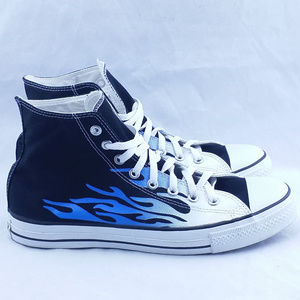 flame converse high tops